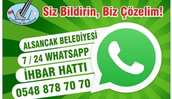 Alsancak Belediyesi “WhatsApp ihbar hattı” kurdu