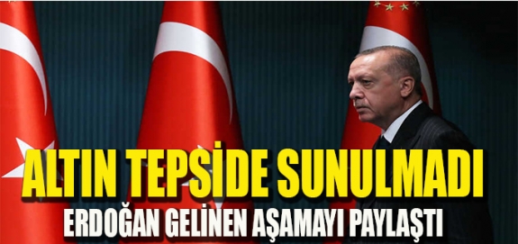 Erdoğan: “Bugün Doğu Akdeniz ile gündeme gelmemiz, sabrın, gayretin, inancın sonucudur"