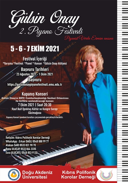 Gülsin Onay Piyano Festivali Ekim'de