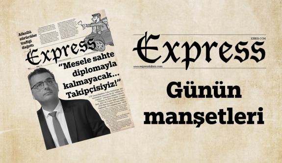 25 Mart 2024 KKTC-TC Gazete Manşetleri