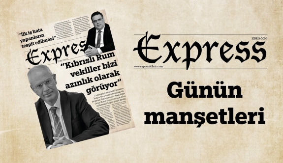 26 Mart 2024 KKTC-TC Gazete Manşetleri
