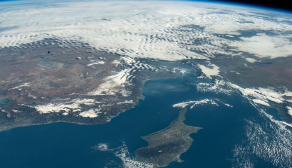 Gezeravcı, uzaydan çektiği Doğu Akdeniz fotoğraflarını paylaştı