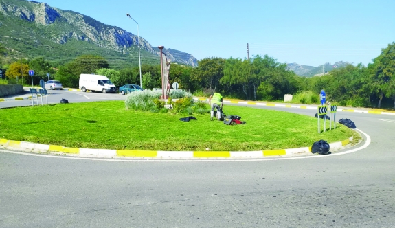 Kyrenia Municipality Park Gardens Department works continuously