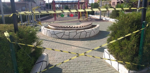 Akdoğan Belediyesi çocuk parklarını kapattı