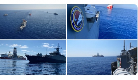 TC MSB: Araştırma ve sondaj gemilerine Türk Deniz Kuvvetleri refakat ediyor