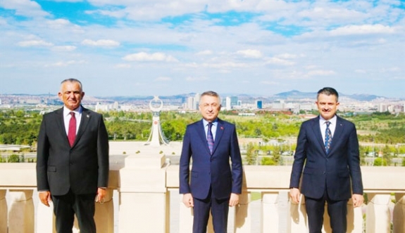 Çavuşoğlu, Oktay ve Pakdemirli ile görüştü