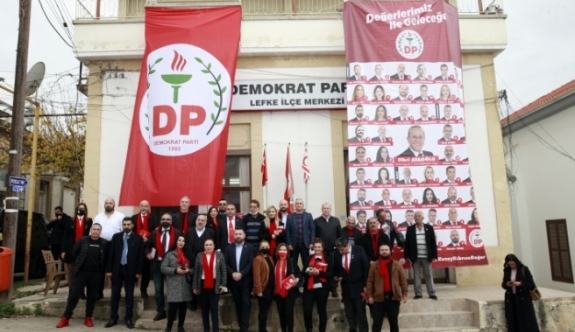 DP Adayları Lefke’de Esnaf ve Halk ile Buluştu