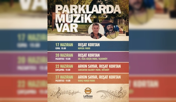 “Parklarda Müzik Var” Etkinlikleri 17 Haziran Kumsal Park’da Başlıyor