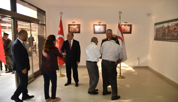Türkiye Cumhuriyeti Lefkoşa Büyükelçisi Başçeri tebrik kabul etti