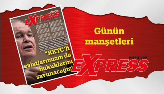26 Şubat 2023 KKTC- TC Gazete Manşetleri