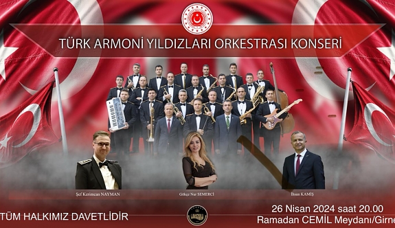 Türk Armoni Yıldızları Orkestrası, 26 Nisan Cuma günü Girne’de konser verecek