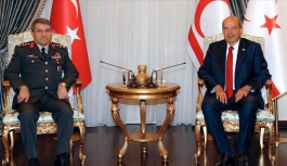 Cumhurbaşkanı Ersin Tatar, Orgeneral Selçuk Bayraktaroğlu'nu Kabul Etti