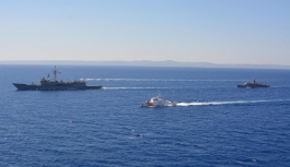 Doğu Akdeniz'de TC-KKTC arama kurtarma eğitimi yapıldı