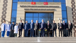 Tatar, Kırgız-Türk Dostluk Hastanesi ve Maarif Okulu’nu ziyaret etti